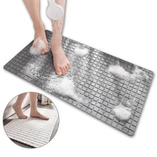 【Dido home】簡約衛浴地墊 矽膠吸盤浴室防滑腳踏墊(HM005)