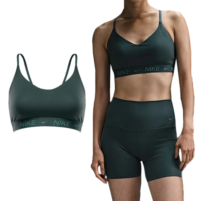 NIKE 耐吉 INDY LGT SPT Bra 女款 綠色 瑜珈 排汗 輕度支撐 可調式 運動 內衣 FD1063-338