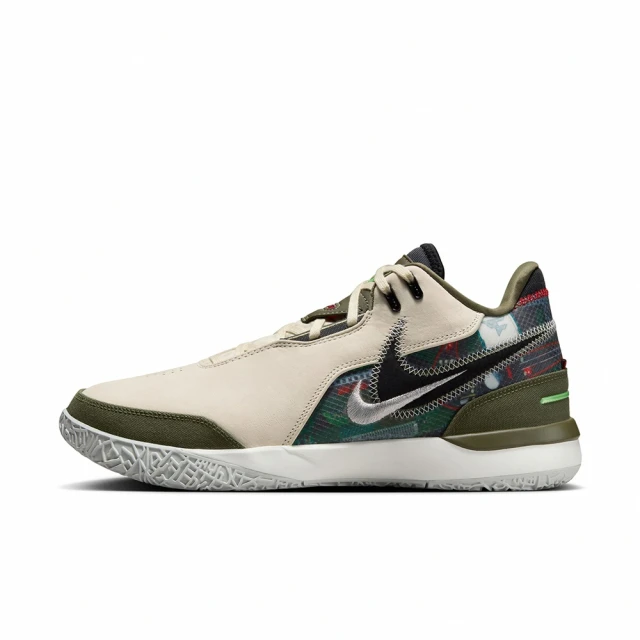 NIKE 耐吉 ZOOM LBJ NXXT GEN AMPD FAZE EP 男鞋 籃球鞋 運動鞋 包覆 緩震 米綠(HF0716200)