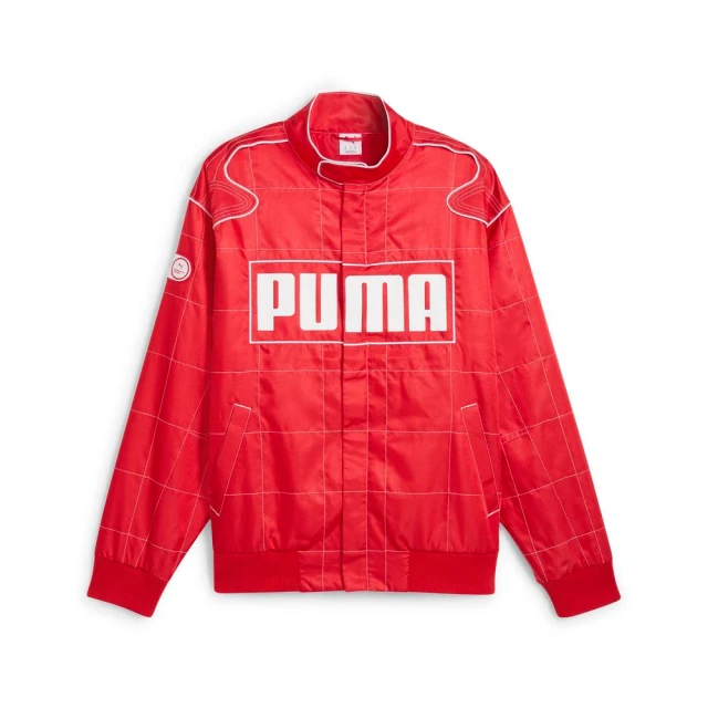 PUMA 外套 男 女 運動立領外套 微鋪棉 歐規 Racer 紅 62991411(S2350)