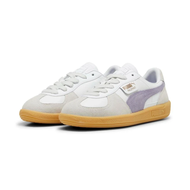 PUMA 休閒鞋 女鞋 運動鞋 麂皮 PALERMO LTH 灰白紫 39646415(1409)