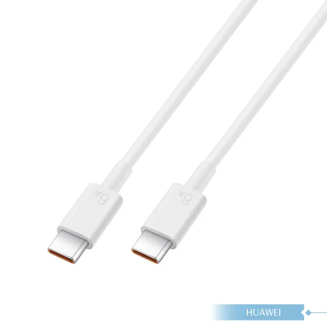 【HUAWEI 華為】原廠盒裝1.8M Type-C to Type-C 超級快充充電線 6A(CC800)
