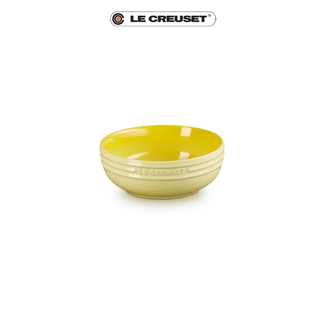 Le Creuset 瓷器輕虹霓彩系列深圓盤13cm(閃亮黃)