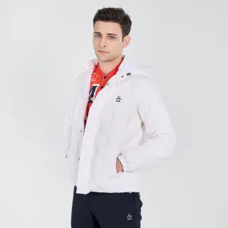【Munsingwear】企鵝牌 男款白色企鵝趣味可拆帽羽絨外套 MGUL6605