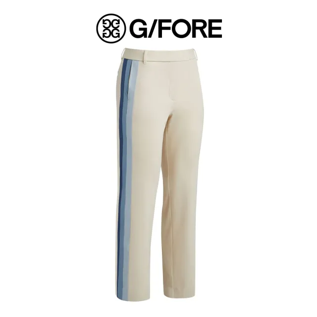 【G/FORE】SIDE STRIPE STRETCH TECHNICAL TWILL TROUSER 女士 高爾夫長褲 米褐色(G4LF23B124-STN)
