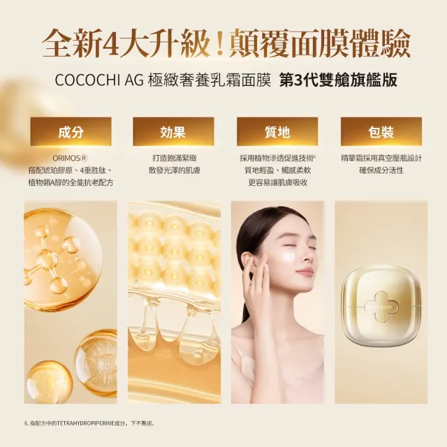 【cocochi】第3代AG極緻奢養乳霜面膜(20g+60g)