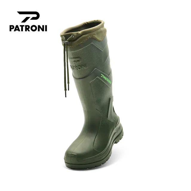 【PATRONI】極雨鞋 SF2380DGN 極輕量抓梯絕緣安全雨鞋(工作鞋 工作雨靴 送涼感襪套)