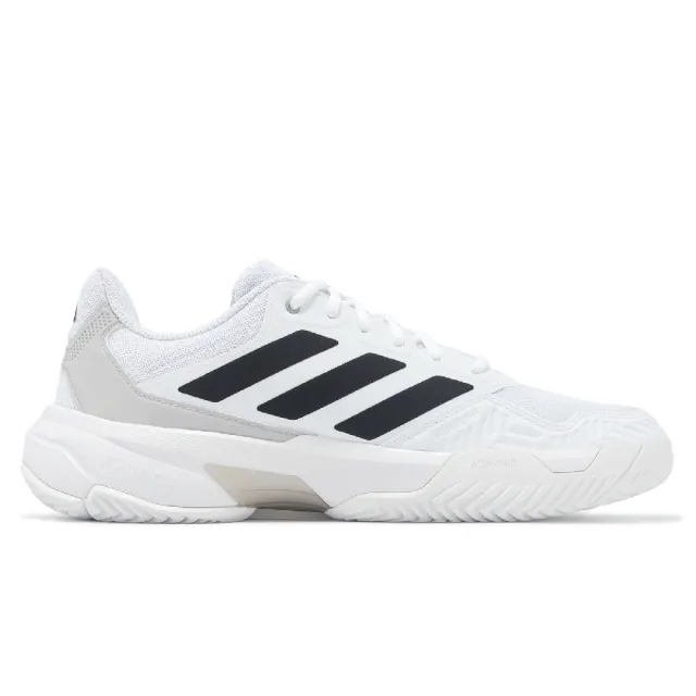 【adidas 愛迪達】網球鞋 CourtJam Control 3 M 男鞋 白 黑 運動鞋 愛迪達(IF7888)