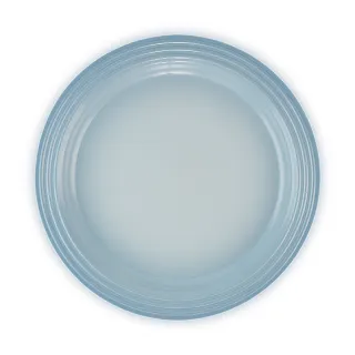 【Le Creuset】瓷器圓盤 27cm(海岸藍-無盒)