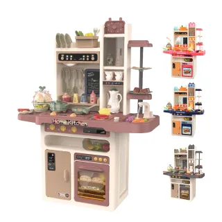 【i-Smart】豪華65件 噴霧廚房玩具(聲光廚台｜家家酒｜兒童玩具)