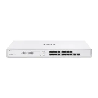 【TP-Link】FS318GP 18埠 Gigabit PoE+ 智慧型交換器 機架式 Switch Hub(金屬外殼/無風扇)