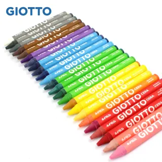 【GIOTTO】好清洗兒童隨身蠟筆/24色(無毒 好清洗 光滑表面可擦除)