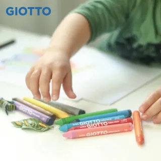 【GIOTTO】好清洗兒童隨身蠟筆/24色(無毒 好清洗 光滑表面可擦除)