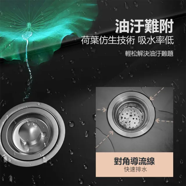 【Josie】304不鏽鋼水槽 灰色大單槽68x45 抽拉龍頭套餐(廚房水槽/洗手盆/洗手台/洗菜池/水槽/洗碗池)