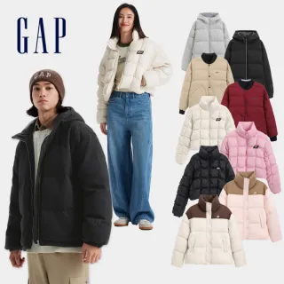 【GAP】男女裝 Logo雙面防風/立領可拆式袖管/連帽羽絨外套-多款可選(677700&677426&606191&606020)