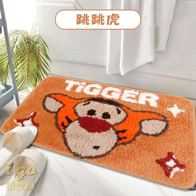 【Disney 迪士尼】迪士尼 Disney 浴室吸水防滑地墊(絨毛柔軟地墊 浴室地墊 地墊浴室 浴室腳踏墊 腳踏墊)