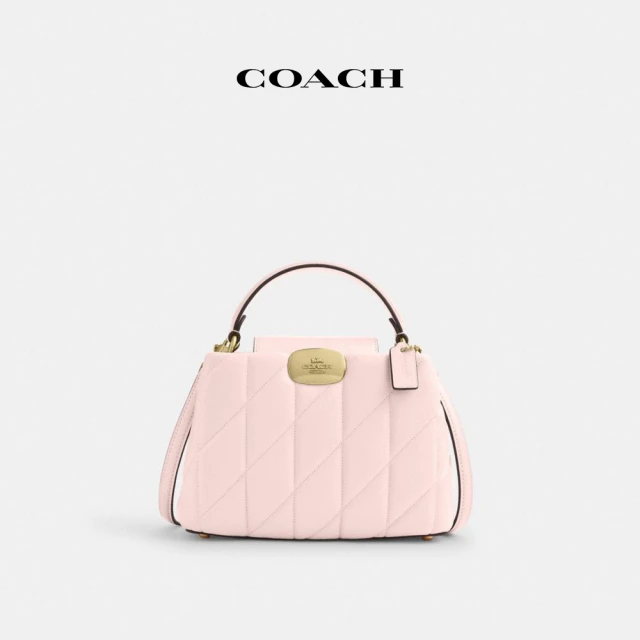 COACH 蔻馳官方直營 ELIZA絎縫迷你CARRYALL手袋-IM/胭脂粉色(CY719)