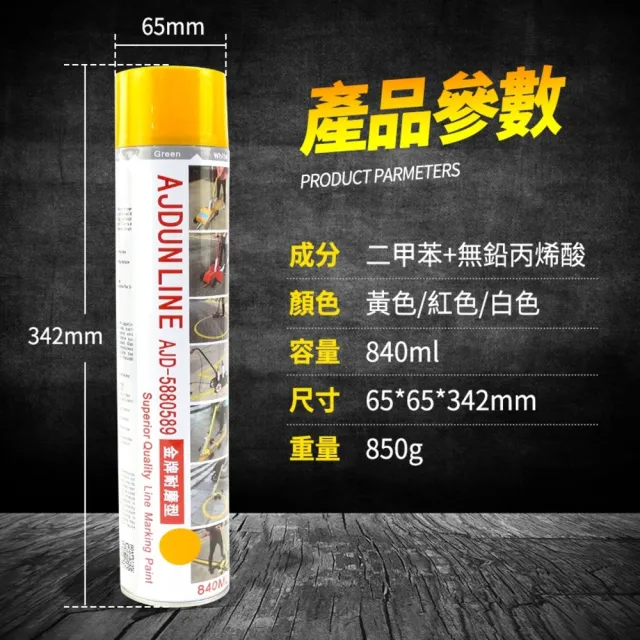 【MASTER】路面劃線漆 白/黃/紅色 道路標線漆 馬路劃線漆 地面漆 樹脂漆 618-ALP(畫線車 自噴漆 路線漆)