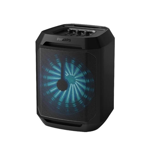  PHILIPS飛利浦 TAX2208 重低音藍芽無線音箱，專為音樂愛好者設計，提供強勁低音與無線連線便利。支援藍芽遙控操作，其他功能讓您輕鬆享受高品質音效。無認證設計，適用於日常無線使用。保固期1年，非人為損壞享原廠12個月保固，登入中景科技官網可延長至24個月。注意：USB孔僅用於韌體更新，不支援音樂播放；使用前請遵照說明書操作；退換貨需包裝配件完整無損。 