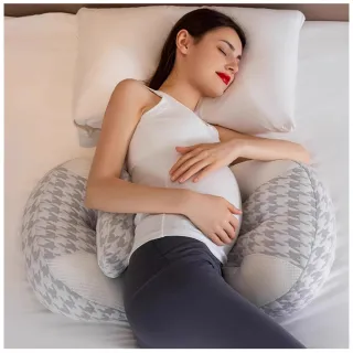 【Jonyer】升級雙拼孕婦U型側睡枕 3D立體透氣 側臥護腰枕 托腹枕 舒睡枕 靠腰墊