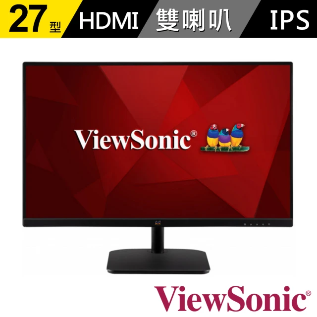 ViewSonic 優派 VA2732-MH 27型 IPS 100Hz 護眼電腦螢幕(內建喇叭/1ms)