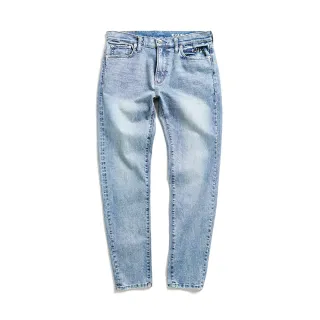 【EDWIN】男裝 怪彈力系列 怪彈力彈力修身小直筒丹寧褲(石洗藍)