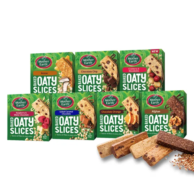 【Mother Earth】烘焙燕麥棒240g 七口味任選12入組