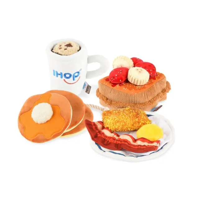 【P.L.A.Y.】早餐組合 法式脆吐司 狗玩具 發聲 寵物玩具 IHOP聯名款