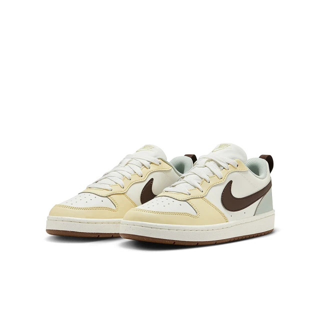 NIKE 耐吉 休閒鞋 女鞋 大童 運動鞋 COURT BOROUGH LOW RECRAFT GS 白黃綠 HV1804-121(3K2132)