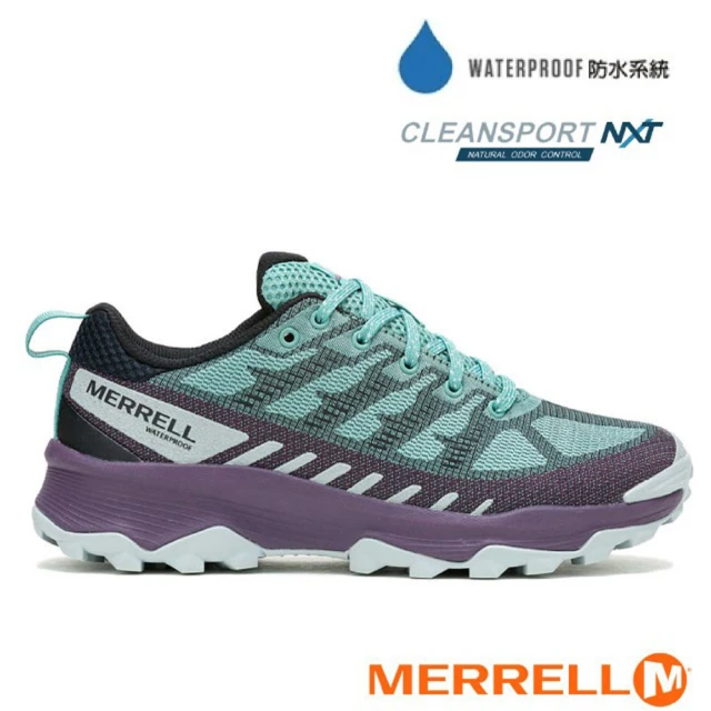 MERRELL 女 SPEED ECO WATERPROOF 多功能防水透氣登山健行鞋.休閒運動鞋(ML038308 薄荷綠)