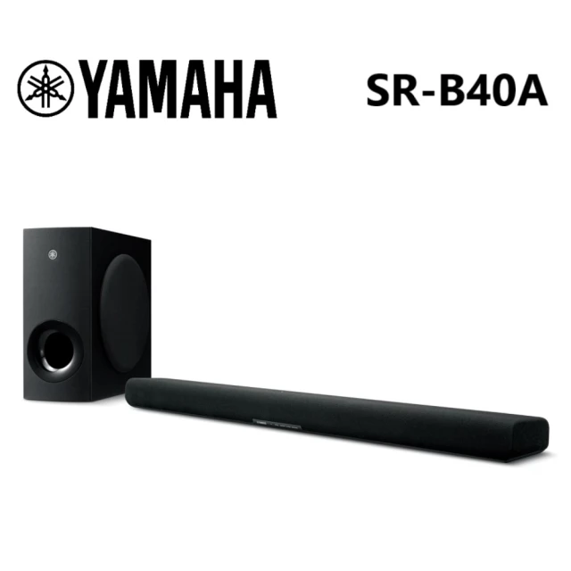 YAMAHA 山葉 Dolby Atmos 家庭劇院 音響 Soundbar 兩件組(SR-B40A 超品日活動品)