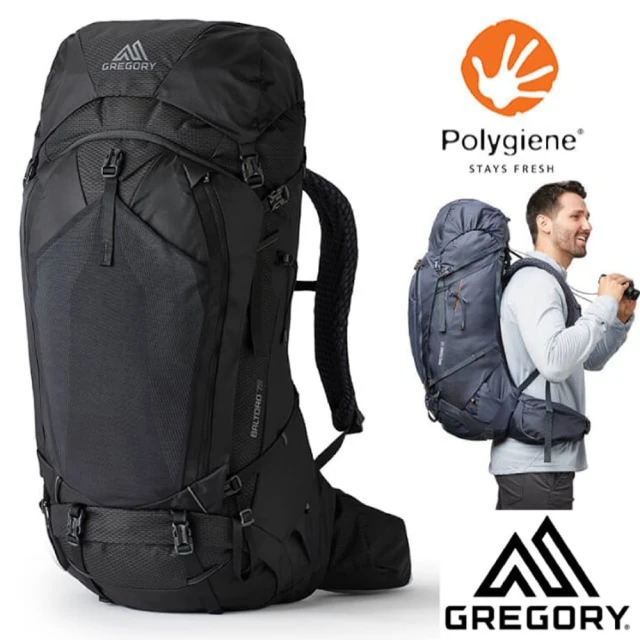 Gregory BALTORO 75L 專業網狀透氣健行登山背包(142511-0413 曜石黑)