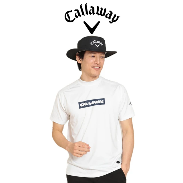 Callaway 卡拉威 STRETCH SHORT SLEEVE MOCK NECK SHIRT 男士 小高領短袖上衣 白色