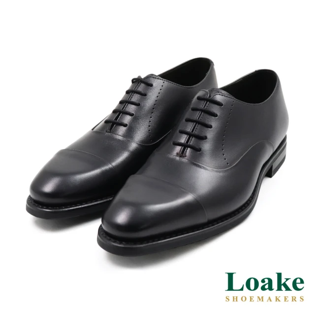 Loake 英國原廠經典低調簡約三孔綁帶德比鞋 黑色(LK1