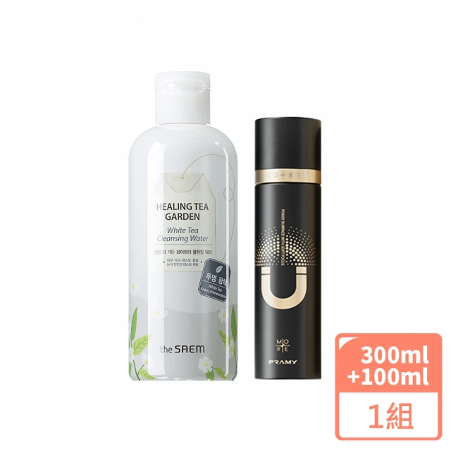 韓國the SAEM 彩妝精選(療癒茶園卸妝水300mlX1+磁吸定妝噴霧100mlX1)