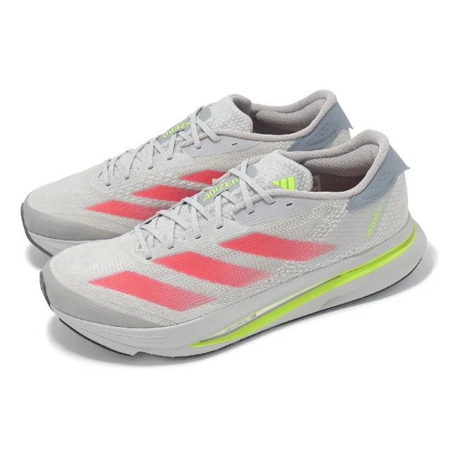 adidas 愛迪達 慢跑鞋 Adizero SL2 M 男鞋 女鞋 灰 紅 緩震 運動鞋 愛迪達(IH8193)