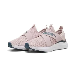 【PUMA】慢跑鞋 女鞋 運動鞋 緩震 襪套 SOFTRIDE HARMONY SLIP WNS 紫 37960605