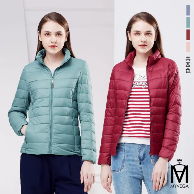 【MYVEGA 麥雪爾】MA連帽/立領/圓領保暖輕羽絨外套-三款任選(羽絨外套/外套/保暖外套)