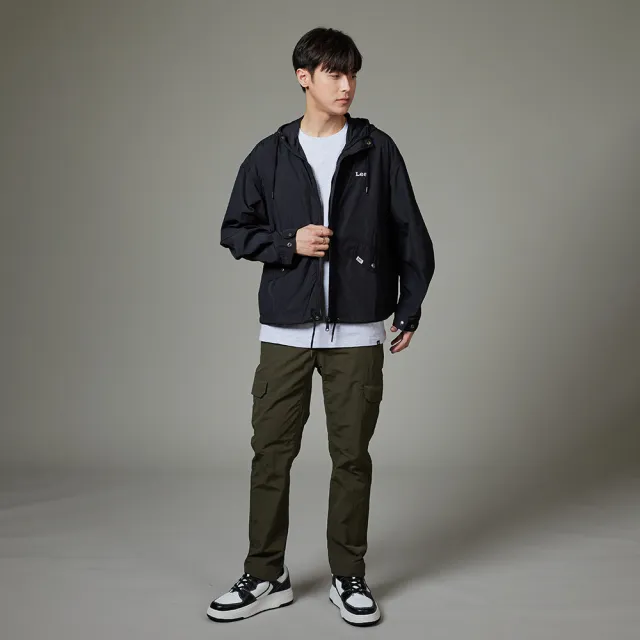 【Lee】男裝 休閒外套 連帽拉鍊 薄風衣 共2色 / 季節性版型(LB413012978 / LB413012K11)