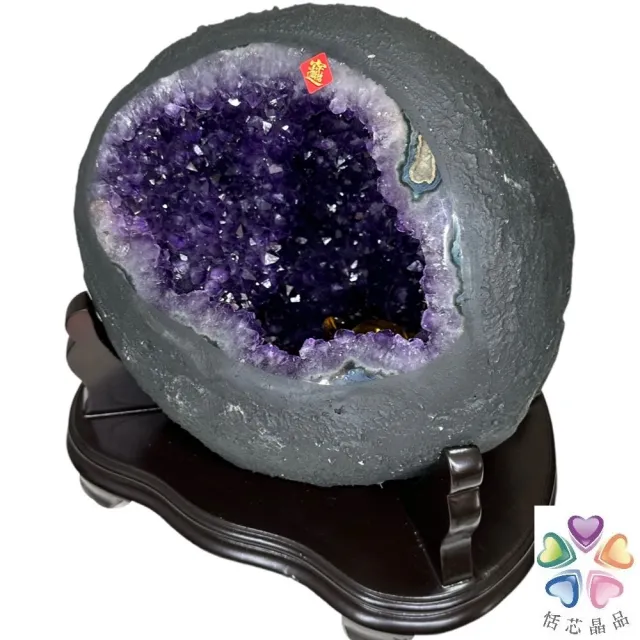 【恬芯晶品】S50精選烏拉圭紫晶洞5.15KG錢袋子(圓洞聚財招財貴人開運風水帝王紫水晶新居禮物補財庫聖誕節)