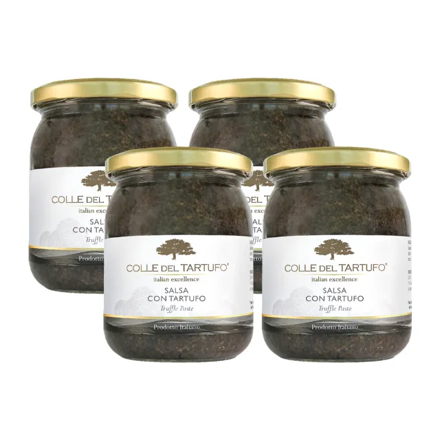 【Colle del Tartufo 柯爾德】義大利原裝進口黑松露菇菇醬180gx4入(★雙11獨家★義大利私廚配方)