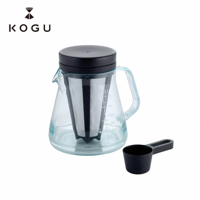 KOGU 珈琲考具 抗摔 耐熱 手沖濾杯 咖啡下壺 23.5oz/700ml - 含冷萃濾網＆量匙(日本原廠授權公司貨)