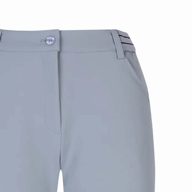 【PING】女款P字後貼口袋高爾夫長褲-灰(高彈力/GOLF/高爾夫球褲/RE24206-86)