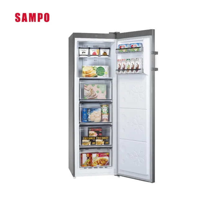【SAMPO 聲寶】216公升變頻風冷無霜直立式冷凍櫃(SRF-220FD)