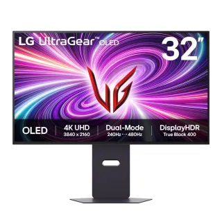【LG 樂金】32GS95UV-B 32型 OLED 4K 16:9 240-480Hz 雙模式電競螢幕(HDR 400/0.03ms)