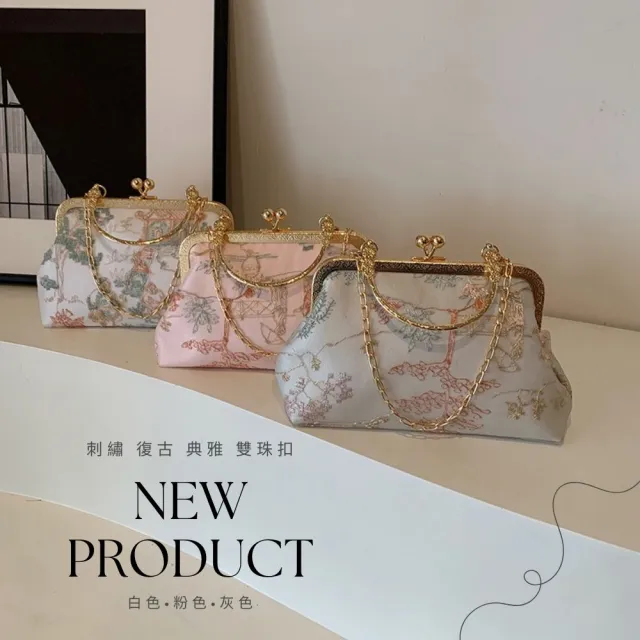 【RH】復古刺繡精緻手提兩用包(甲中國式典雅刺繡精緻)