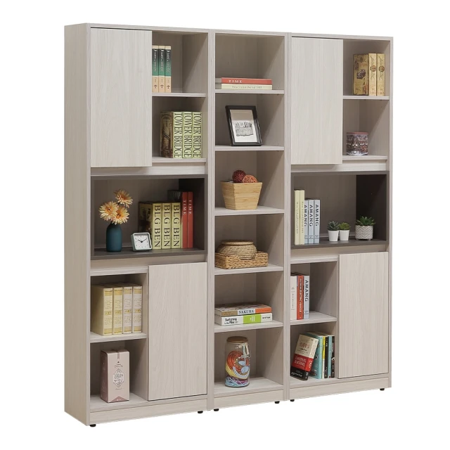 唯熙傢俱 唯樂雙色2尺書櫃(書櫃 半開放式書櫃 收納櫃 置物