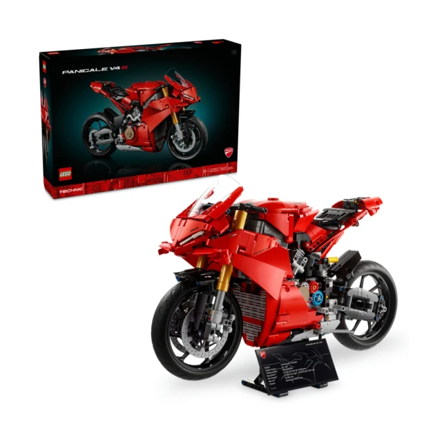 LEGO 樂高 科技系列 42202 Ducati Panigale V4 S Motorcycle(杜卡迪 摩托車 交通工具玩具 兒童玩具)