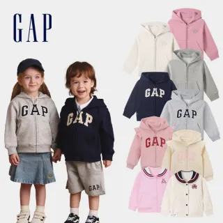 【GAP】幼童裝 Logo刺繡熊耳造型刷毛/印花連帽外套-多款可選(606611&606604&643297&644595)