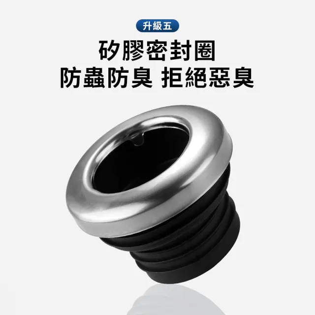 ZIPJOY 不鏽鋼廚房下水管三通接頭 洗手盆過濾水槽 防蟲防臭 排水管分流器 下水器 水管